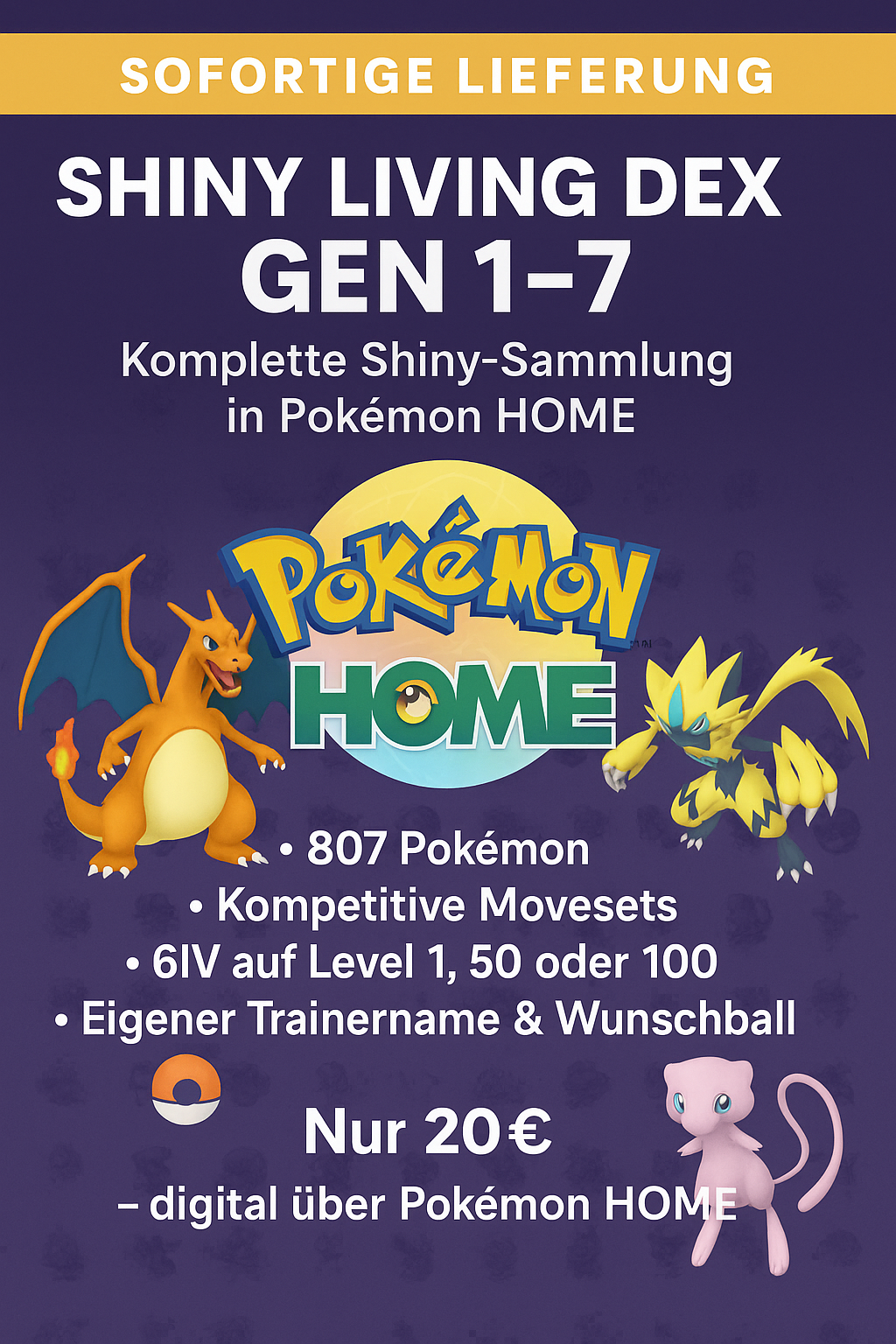 Shiny Living Dex Gen 1-7